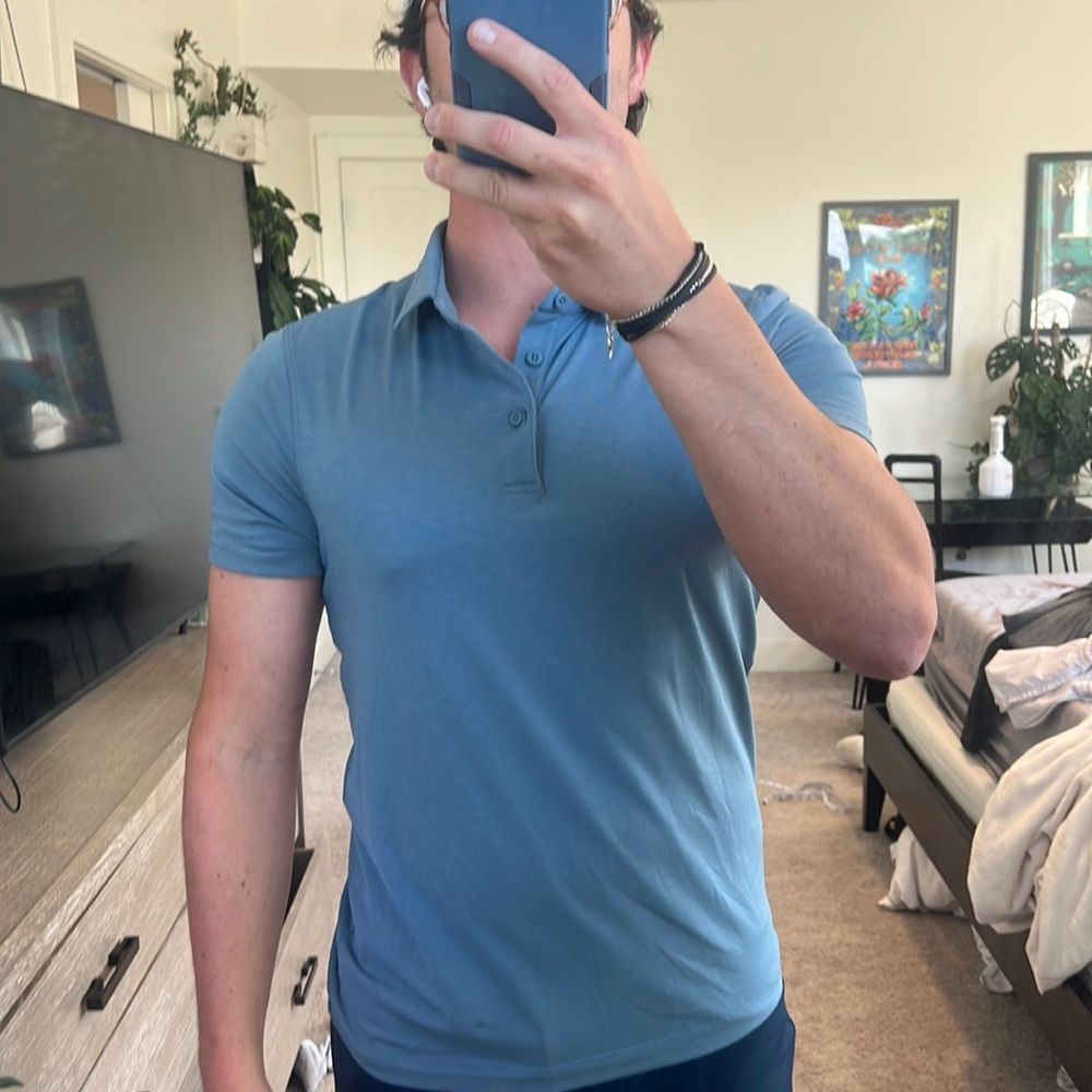 Blue Lululemon Golf Tee / Polo Men’s Medium